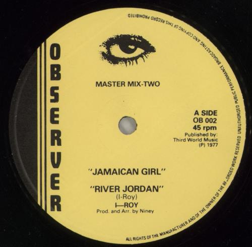 I Roy Jamaican Girl - VG 12" vinyl single (12 inch record / Maxi-single) UK I.R12JA872352