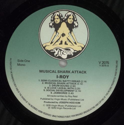 I Roy Musical Shark Attack vinyl LP album (LP record) UK I.RLPMU652154