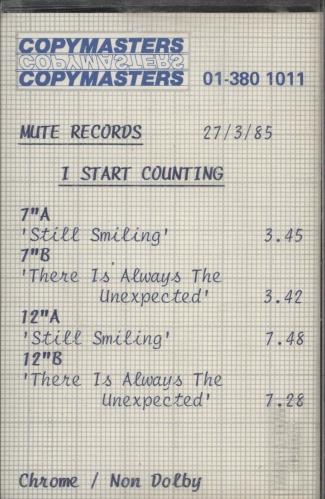 I Start Counting Still Smiling cassette album UK IA6CLST745507