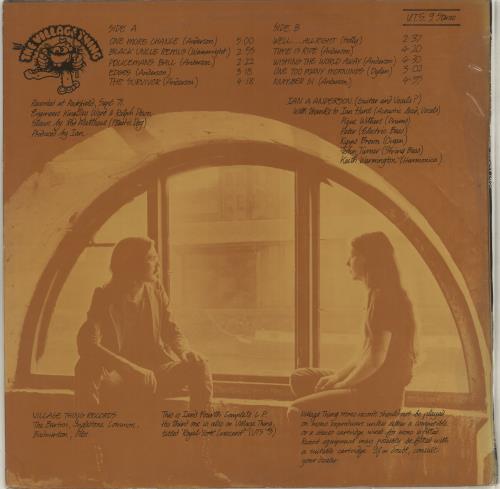 Ian A. Anderson A Vulture Is Not A Bird You Can Trust vinyl LP album (LP record) UK IE6LPAV713193