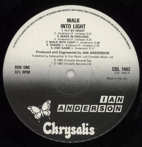 Ian Anderson Walk Into Light vinyl LP album (LP record) UK IADLPWA780152