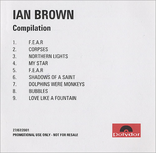 Ian Brown Compilation CD-R acetate UK IBRCRCO197508