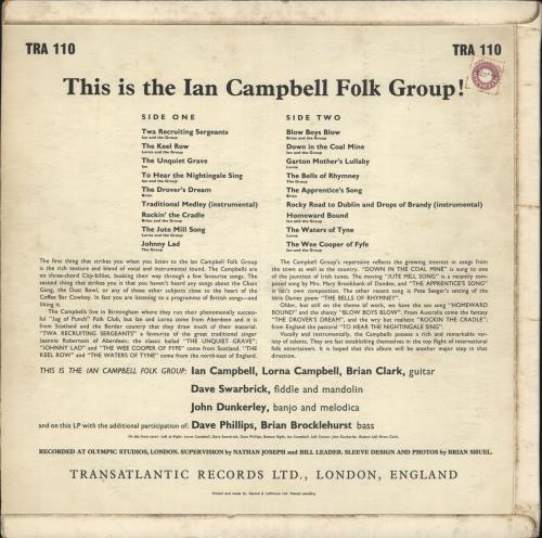 Ian Campbell This Is The Ian Campbell Folk Group - EX vinyl LP album (LP record) UK IC-LPTH724162