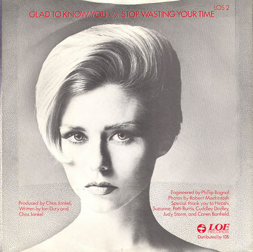 Ian Dury Glad To Know You 7" vinyl single (7 inch record / 45) UK IND07GL221618