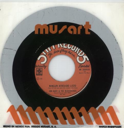 Ian Dury Golpeame Con Tu Varita Ritmic 7" vinyl single (7 inch record / 45) Mexican IND07GO881724