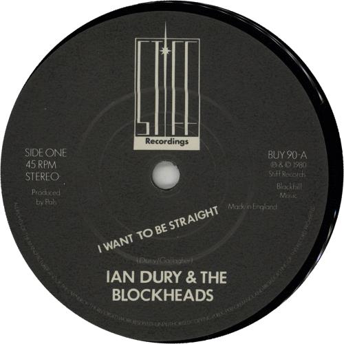 Ian Dury I Want To Be Straight - Solid + Prefect Sleeve 7" vinyl single (7 inch record / 45) UK IND07IW191958
