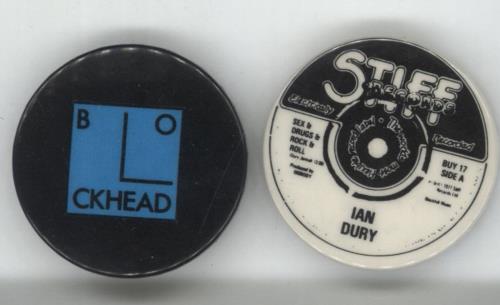 Ian Dury Ian Dury Two Badges badge UK INDBGIA871616
