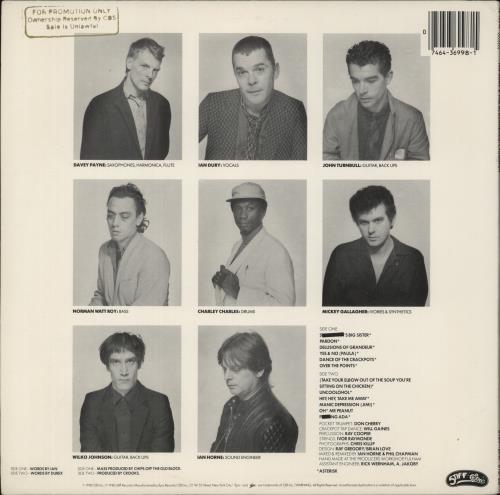 Ian Dury Laughter vinyl LP album (LP record) US INDLPLA881753