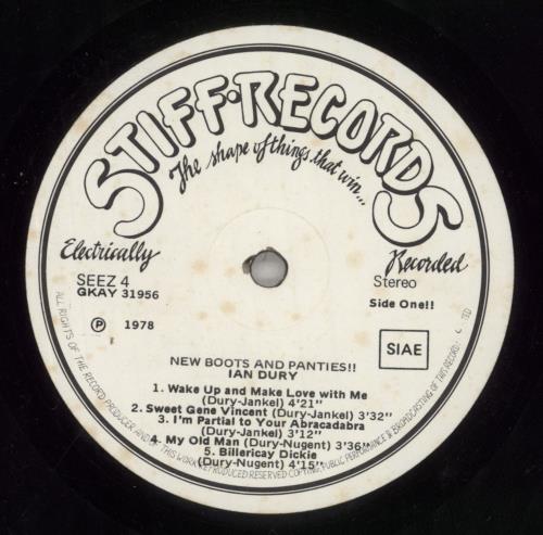 Ian Dury New Boots And Panties vinyl LP album (LP record) Italian INDLPNE858249