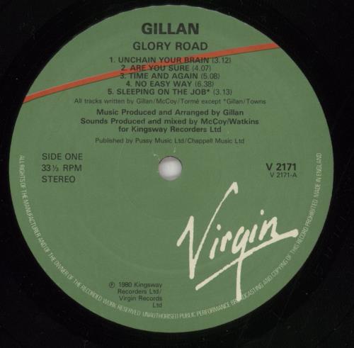 Ian Gillan Glory Road - embossed p/s vinyl LP album (LP record) UK GILLPGL389936