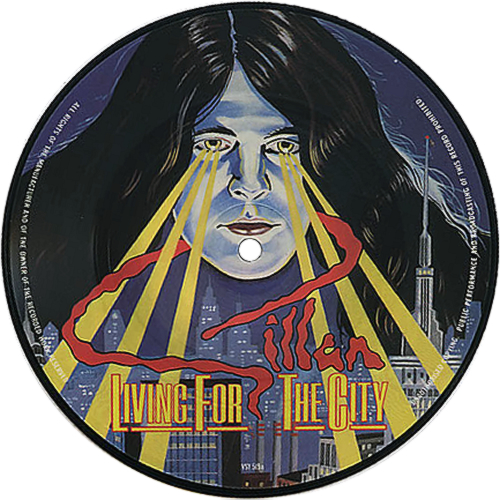 Ian Gillan Living For The City 7" vinyl picture disc (7 inch picture disc single) UK GIL7PLI48852