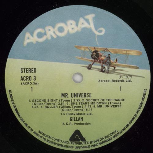 Ian Gillan Mr Universe - EX vinyl LP album (LP record) UK GILLPMR812959