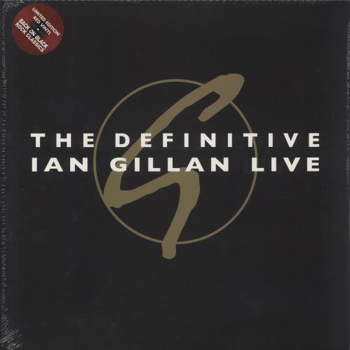 Ian Gillan The Definitive Ian Gillan Live - Red Vinyl - Sealed 2-LP vinyl record set (Double LP Album) UK GIL2LTH872777