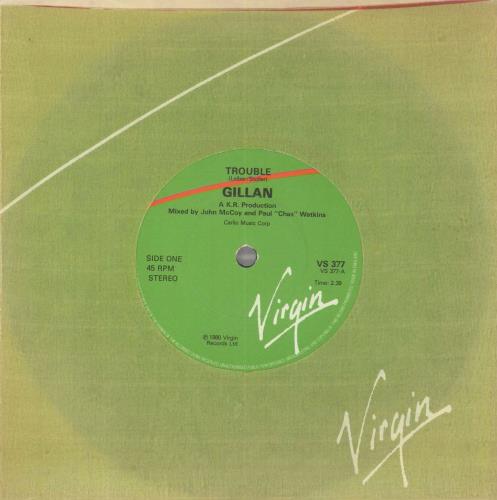 Ian Gillan Trouble 7" vinyl single (7 inch record / 45) UK GIL07TR826245