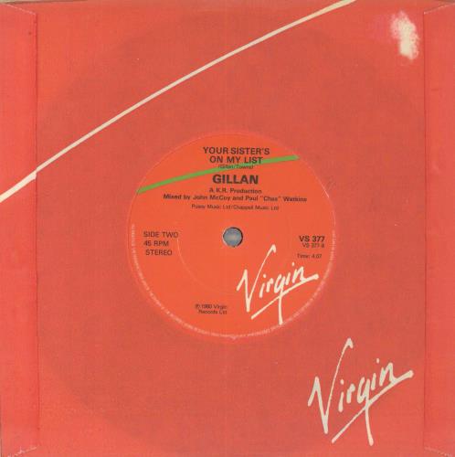 Ian Gillan Trouble 7" vinyl single (7 inch record / 45) UK GIL07TR826245