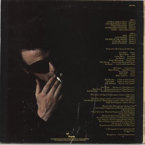 Ian Hunter Short Back n' Sides vinyl LP album (LP record) UK IHULPSH722220