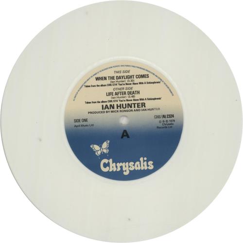 Ian Hunter When The Daylight Comes - White Vinyl 7" vinyl single (7 inch record / 45) UK IHU07WH51473