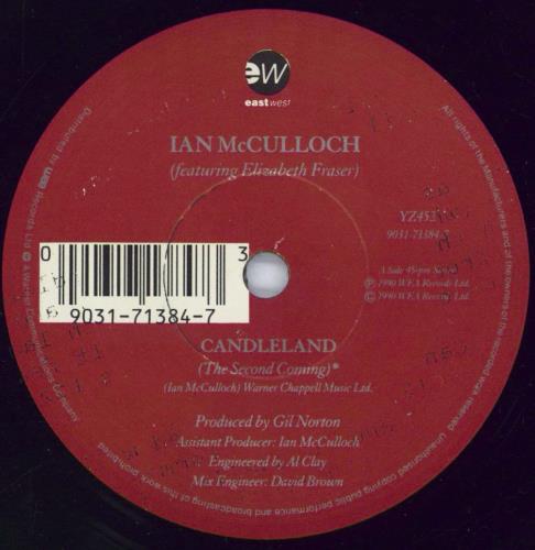 Ian McCulloch Candleland + Envelope & P/R 7" vinyl single (7 inch record / 45) UK IAN07CA768793
