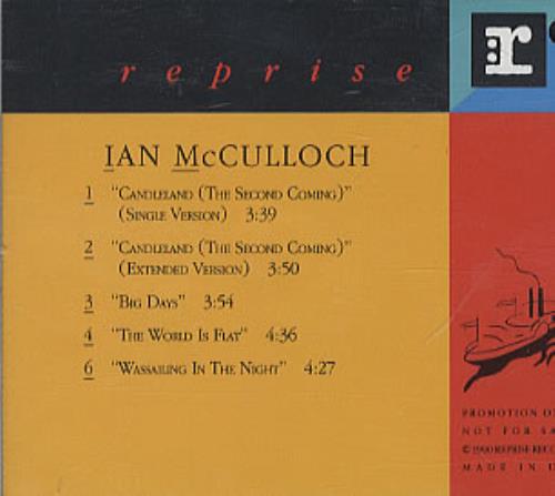 Ian McCulloch Candleland CD single (CD5 / 5") US IANC5CA123658