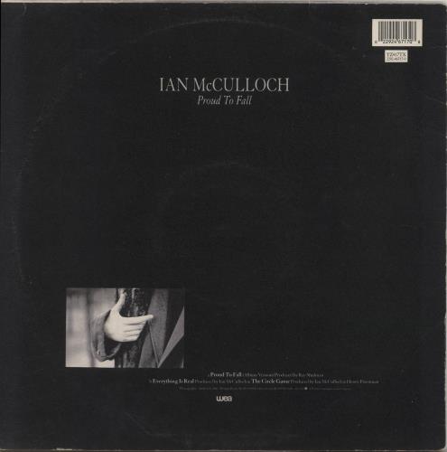 Ian McCulloch Proud To Fall 12" vinyl single (12 inch record / Maxi-single) UK IAN12PR25328