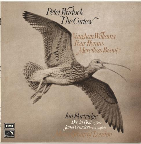 Ian Partridge Warlock: The Curlew / Vaughn Williams: Four Hymns / Merciless Beauty vinyl LP album (LP record) UK 1AQLPWA690643