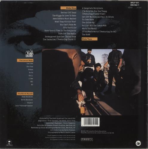 Ice Cube Amerikkka's Most Wanted vinyl LP album (LP record) UK ICCLPAM557764