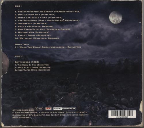 Iced Earth The Glorious Burden 2 CD album set (Double CD) German ICD2CTH758206