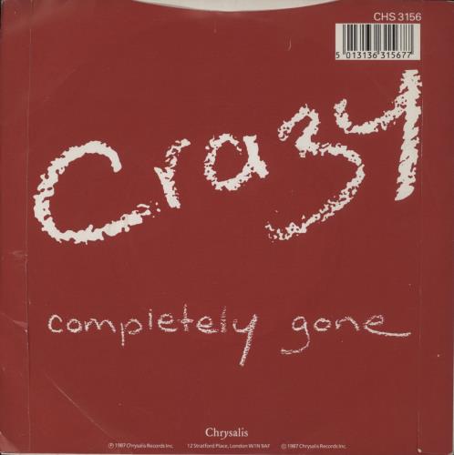 Icehouse Crazy 7" vinyl single (7 inch record / 45) UK ICE07CR100405