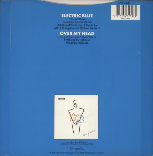 Icehouse Electric Blue 7" vinyl single (7 inch record / 45) UK ICE07EL76554