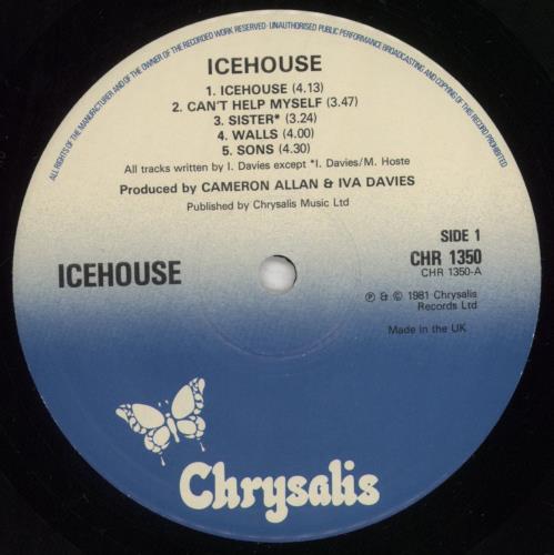 Icehouse Icehouse vinyl LP album (LP record) UK ICELPIC24052