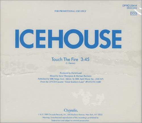 Icehouse Touch The Fire CD single (CD5 / 5") US ICEC5TO130047