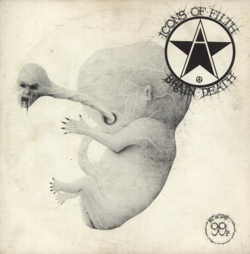 Icons Of Filth Brain Death 7" vinyl single (7 inch record / 45) UK 0CO07BR728812