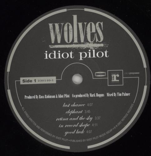 Idiot Pilot Wolves - Shrink vinyl LP album (LP record) US IDTLPWO880515