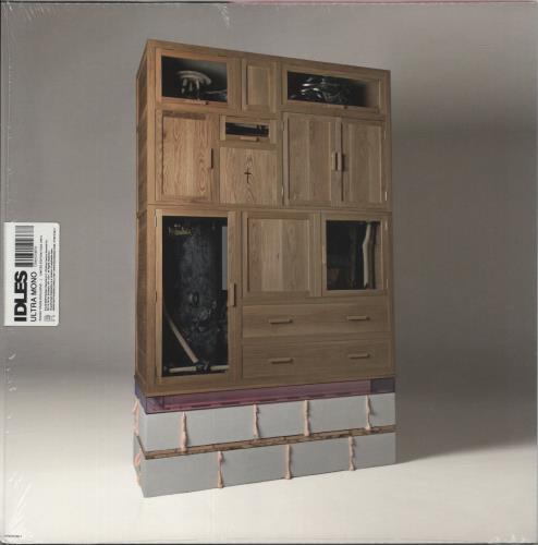 Idles Ultra Mono - Clear w/ Black Yolk - Hype-sticker vinyl LP album (LP record) UK Q7LLPUL871292