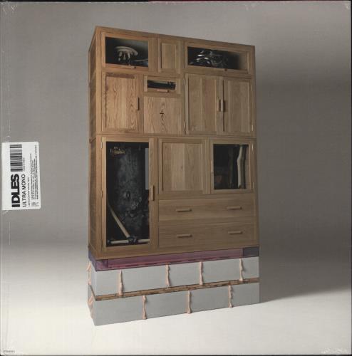 Idles Ultra Mono - White/Black Swirl Vinyl - Autographed vinyl LP album (LP record) UK Q7LLPUL880873