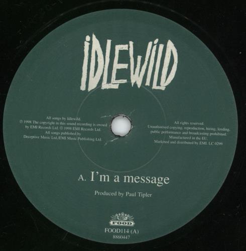 Idlewild I'm A Message 7" vinyl single (7 inch record / 45) UK IDW07IM123321