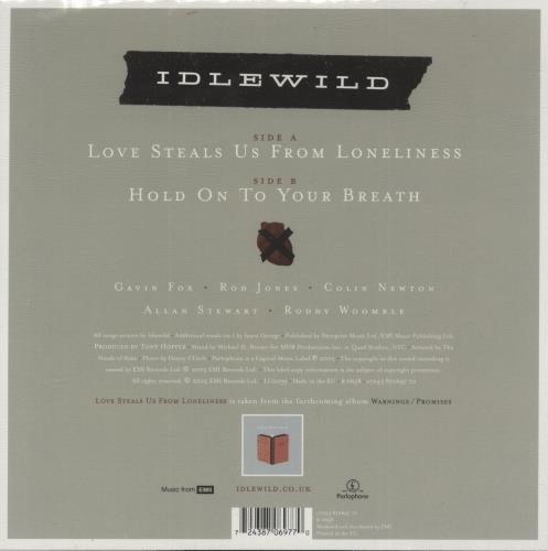 Idlewild Love Steals Us From Loneliness 7" vinyl single (7 inch record / 45) UK IDW07LO315976