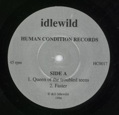 Idlewild Queen Of The Troubled Teens - EX 7" vinyl single (7 inch record / 45) UK IDW07QU869542