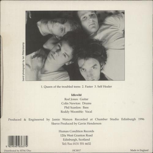 Idlewild Queen Of The Troubled Teens - EX 7" vinyl single (7 inch record / 45) UK IDW07QU869542