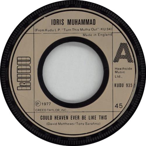 Idris Muhammad Could Heaven Ever Be Like This - wide 7" vinyl single (7 inch record / 45) UK IDM07CO663199