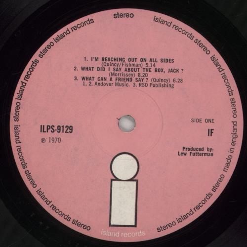 If (Jazz Rock) If - Pink Island - VG vinyl LP album (LP record) UK IF2LPIF860516
