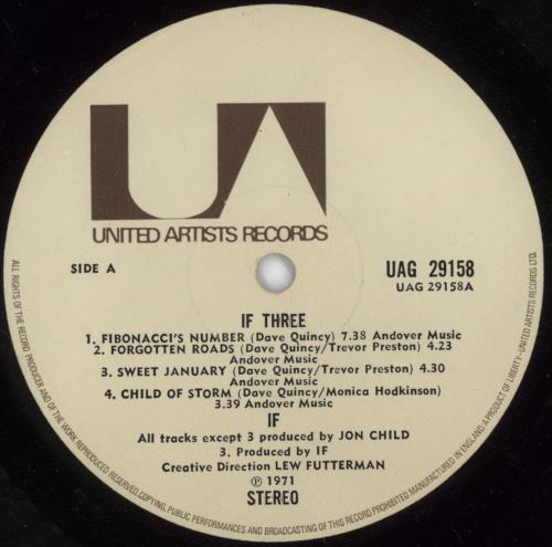 If (Jazz Rock) Three - VG vinyl LP album (LP record) UK IF2LPTH880849
