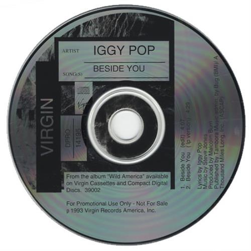 Iggy Pop Beside You CD single (CD5 / 5") US IGGC5BE89132