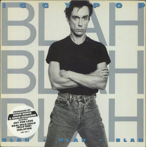 Iggy Pop Blah Blah Blah - Hype Stickered vinyl LP album (LP record) UK IGGLPBL825730