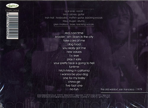 Iggy Pop California Hitch-Hike CD album (CDLP) UK IGGCDCA628475