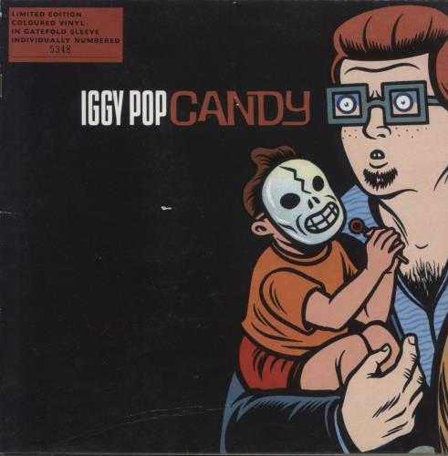 Iggy Pop Candy - Red Vinyl - EX 10" vinyl single (10 inch record) UK IGG10CA881178