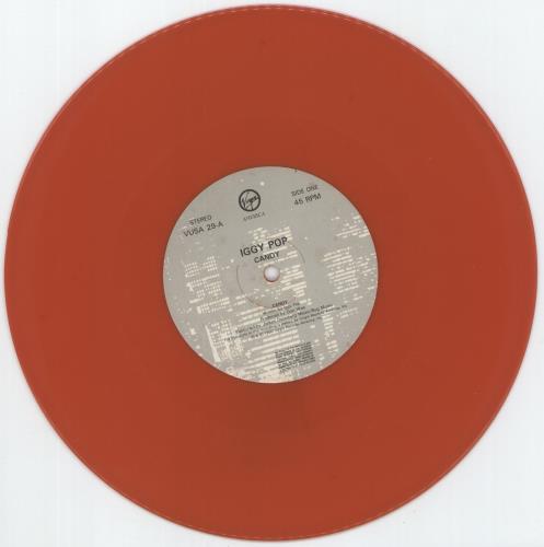 Iggy Pop Candy - Red Vinyl - EX 10" vinyl single (10 inch record) UK IGG10CA881178