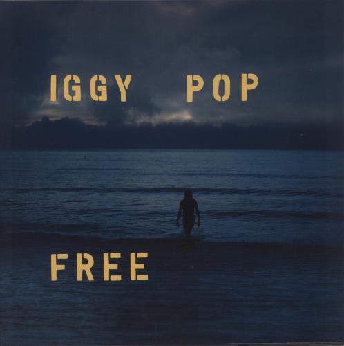 Iggy Pop Free - Sea Blue Vinyl vinyl LP album (LP record) UK IGGLPFR866794