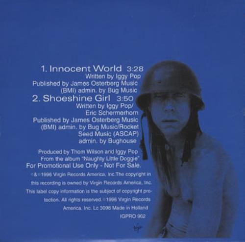 Iggy Pop Innocent World CD single (CD5 / 5") Dutch IGGC5IN167380