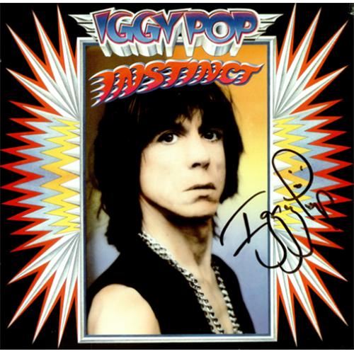 Iggy Pop Instinct - Autographed vinyl LP album (LP record) Canadian IGGLPIN417594